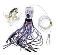 Esca da troll | Simulato calamari persici | Esca da traino Attrezzature da in mare profondo pesce gatto trota persico, kayak notte pescatore