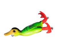 Esca d'anatra 3D, esca da pesca a forma di anatra in acqua, piedi | Elica Swimbait per trota pesce persico Crappie Men attrezzatura da pesca familiare