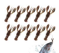 Esca Di Fiume | Esca Con Affondamento Lento 10 Pezzi - Aroma Naturale E Movimento Realistico per Pescatori In Acqua E Salata