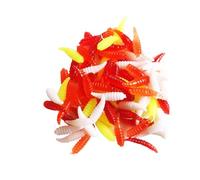 Esca Di Gomma, Verme Di Trota - 50 Pezzi Di Pane Verme Senza Erbaccia Swimbait | Esca Per Testa Di Serpente, Acqua Salata, Acqua , Lucio, Blu, Trota