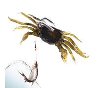 Esca di simulazione di granchio,Granchio di simulazione artificiale con amo a punta - Esche di pesce di mare realistico, buona attrezzatura da pesca che scorre in acqua per la , pesca submer