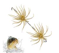 Esca Dice - 2 Pezzi di Riccio Marino Colorato Realistico Morbido ad Affondamento Lento | Esca Riccio Di Mare - per Acque Dolci e Salate Laghi Bacini e Lungo le Rive