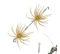 Esca Dice | Affondamento Lento Colorato Galleggiante Riccio Marino Realistico 2 Pezzi | Esche Fuzzy Per Pesca Al Bass,Per Acque Salate Dolci Fiumi Laghi Torrenti Bacini Lungo Le Rive