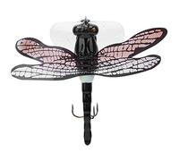 Esca dura a forma di libellula, esca artificiale per la pesca a forma di insetto con ali bioniche, occhi 3D per la pesca in acqua dolce e salata, 7,5 cm, 6 g, plastica, acciaio (003#)