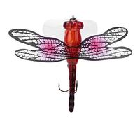 Esca dura a forma di libellula, esca artificiale per la pesca a forma di insetto con ali bioniche, occhi 3D per la pesca in acqua dolce e salata, 7,5 cm, 6 g, plastica, acciaio (004#)