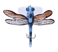 Esca dura a forma di libellula, esca artificiale per la pesca a forma di insetto con ali bioniche, occhi 3D per la pesca in acqua dolce e salata, 7,5 cm, 6 g, plastica, acciaio (002#)