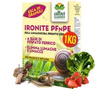 Esca Elimina Lumache e Limacce a Base di Fosfato Ferrico, Ironite PFnPE 1 Kg