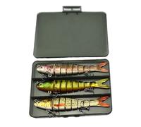 Esca - Esca Da Nuoto Imulazione | Ingranaggi Da Uomo | Swimbait Set per Acqua Salata E Acqua | Fisherman, Padre, Principianti All'aperto Lago Fiume E Mare