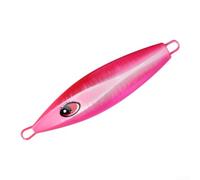 Esca fluorescente a passo lento, 100 g, verticale, con ganci, per spigole profonde (80 g, rosa)
