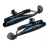 Esca galleggiante morbida a T per Ned Rig Targeting, verme in plastica da 7,1 cm, 3 g, progettata per imitare il movimento naturale delle prede con integrazione di sale e attrattivo (colore F)