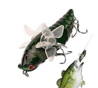 Esca galleggiante per pesca persico, esca da pesca di fiume, Cicada Hard Swimbaits con elica rotante, 7,5 cm, esca artificiale per gli amanti della pesca, esca persico nel laghetto