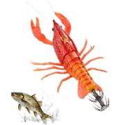 Esca Gamberetti | Gambero artificiale Luminescente Esca Nuotante,Esca da con amo integrato,per Pescatori Fiume Lago Barca Trota Perche Salmone Acqua Salata
