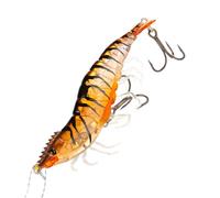 Esca Gambero Fosforescente Morbida | Esche A Gambero Realistiche In Mare per la Pesca in Acqua , Mare, Molo, Spiaggia per Pesce Gatto e Salmone