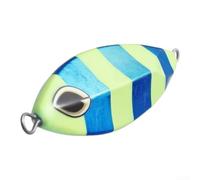 Esca Glow 80g Jig Lento/Rapido Esca Glow 80g Jig Lento/Rapido | Rivestimento luminescente, per azione lenta/rapida, 80g, ideale per notte e profondità, strisce colorate(80g blue stripe)