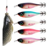 Esca Illuminante Realistico Artificiale Resistente Alla Ruggine Leggero | Pesca Notturna Jigs Esca Polpo Per Pescatori Uomo Papà E Fidanzato Al Largo Con Il Surf Barca E Kayak