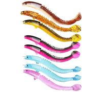 Esca in gomma per esche simulate | 8 pezzi di esche Bai facili da catturare per pesce persico, set di esche morbide e realistiche, esche artificiali per la pesca in acqua dolce