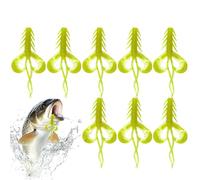 Esca in gomma per gamberetti, esca artificiale elastica con profumo, canna | Esca creativa morbida con lunga durata, attrattiva realistica con effetto, compagno affidabile per lago e fiume
