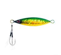 Esca in metallo a passo lento, 100 g, per pesca verticale in acqua salata, barca da pesca e lancio da riva, mirata alla ricciola, cernia tonno (100 g 1#)