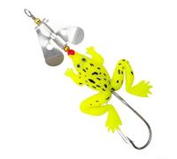 Esca in plastica morbida 9 cm rosso giallo spigola luccio | Vivaci colori rosso giallo, lunghezza 9 cm, imita il movimento della preda, attira il pesce persico, l'uso di acqua dolce