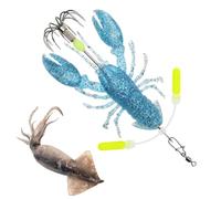 Esca jig realistica con amo | Esche per la pesca di spigola, per pesca verticale, traina, lancio in mare, fiume, torrente, acque marine e campeggio