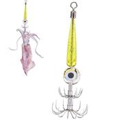 Esca lampeggiatore di calamari leggeri - luminosa a led acqua salata, impermeabile a gancio di calamari sott'acqua, gancio di luce delle risate elettroniche per sul mare sottomarino