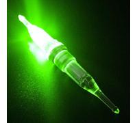 Esca leggera da pesca a LED con luce bianca verde rossa blu bagliore per pesca notturna compatta 73,5 mm design in plastica ultra leggera 2,2 g con Cr425 per batteria e custodia inclusa attrezzatura