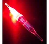 Esca leggera da pesca a LED con luce bianca verde rossa blu bagliore per pesca notturna compatta 73,5 mm design in plastica ultra leggera 2,2 g con Cr425 per batteria e custodia inclusa attrezzatura