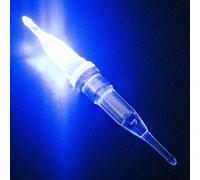 Esca leggera da pesca a LED con luce bianca verde rossa blu bagliore per pesca notturna compatta 73,5 mm design in plastica ultra leggera 2,2 g con Cr425 per batteria e custodia inclusa attrezzatura