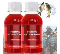 Esca liquida condensata multiuso con esca Red Worm per pescatori, attrattivo per pesci Red Worm Liquid, esca liquida attrattiva per pesci, per trote, merluzzi, carpe e spigole (2 flaconi)