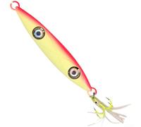 Esca luminosa a forma di calamaro 18 cm con due luci a LED | Luci lampeggianti bianche, rosse e verdi, attirano i pesci in acque scure, dimensioni 18 cm, ideali per calamari e sgombri