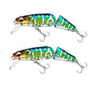 Esca Minnow Articolata 4.5cm 3.8g Affondamento Lento | per perline sonore integrate, vibrazioni realistiche, attira pesci predatori, affondamento lento controllato(E)