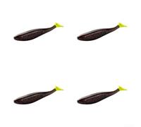 Esca morbida a forma di verme, 14 cm, ad alta elasticità, resistente agli strappi (nero)