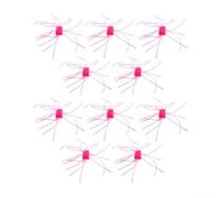 Esca morbida per esterni con tentacoli e corpo fosforescente per una pesca efficace in acque torbide e ambienti con luce fioca (piccola rosa)