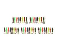 Esca morbida per gamberetti 40 pezzi TPE ad alta elasticità realistica esca per la pesca di gamberetti per spigola tilapia pesca d'acqua dolce in acqua salata