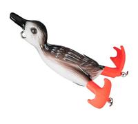 Esca per anatra dal corpo morbido, esca per pesca in superficie per anatra | Swimbait con esca per anatra per gli uomini Pescatori Famiglia Attrezzatura da pesca all