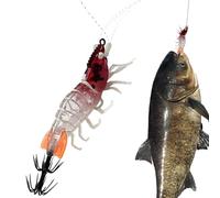 Esca per - Attrezzatura da pesca Luminescente - Esche a forma di gambero per amo a - per la pesca all'aperto in acque dolci fiume lago stagno per le vacanze in famiglia