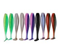 Esca per basso morbida con design a T doppio colore wobbler 11,5x7,5 cm 12x