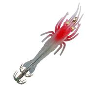 Esca per Calamar Fosforescente, Esca Realistica Fosforescente, Esca Artificiale Gamberetto, per Il Lancer del Bordo E dei , Principianti, Appassionati, Esperti, Padri, Mariti