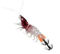 Esca per calamari, da pesca che si illuminano al buio, a forma di gamberetti, amo da pesca, per la pesca all'aperto in acqua salata e acqua su fiumi, laghi, laghetti, per le vacanze