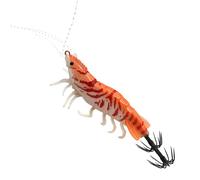 Esca per calamari - Esca artificiale Octopode a getto lento di 8 cm - Fosforescente Design Realistico Gamberetto Esche Calamari Acqua Salata | per in Lago, Fiume, Mare e Traina