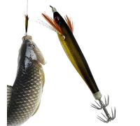 Esca per Calamari Esche Artificiali Realistiche Luminose Affondanti con Ami | Esche da Pesca in Acque Profonde Pesca in Barca e Cattura di Pesci di Fondo, Polpi e Seppie nella Zona Costiera