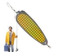 Esca per cucchiaio di metallo - Esca realistica per cucchiaio da per la al siluro, da a e resistente agli urti, esche da esca a con scanalatura di sangue per fiumi e laghi