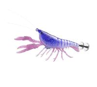 Esca per gamberetti, piccola esca da nuoto a forma di gamberetti, realistica, per pesca d'acqua e salata, per trote d'acqua e salata, salmone, pesce gatto, lago, fiume, barca, kayak