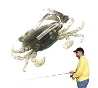 Esca per la pesca del granchio | Esca morbida realistica con amo appuntito - Simulazione realistica Esche per pesci di mare, buona attrezzatura da pesca che affonda in acqua per carpe, sommergib