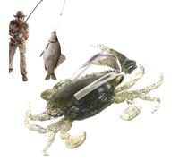 Esca per la pesca del granchio - Esche da pesca con esche morbide di granchio con amo appuntito - Buona attrezzatura da che affonda in acqua, design anti-appeso, esche da realistiche per p