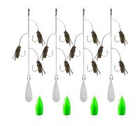 Esca per mosca della trota, esche simulate a mosca con molteplici ami - Attrezzatura per acqua salata e dolce con accessori di lancio per laghi, fiumi, ruscelli di montagna, mare profondo, T