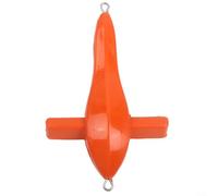 Esca per pesca a traina, per uccelli non rigati, eccitatore con ali bilanciate per un nuoto stabile in acque arancione brillante, 19 cm