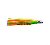 Esca per pesca alla traina UV Glow Squid Skirt da 16,5 cm, testa in rame, peso 55 g, per tracciamento costante in forti correnti e condizioni di acqua fioca (03 #)