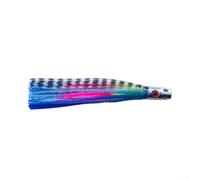 Esca per pesca alla traina UV Glow Squid Skirt da 16,5 cm, testa in rame, peso 55 g, per tracciamento costante in forti correnti e condizioni di acqua fioca (04 #)