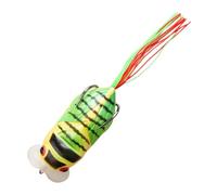 Esca per pesca con acqua salata, esca per pesca cicale - 65 mm di acqua vivace per bassi aggressivi con due ganci, simulazione a forma di cicale per esche vive per animali marini